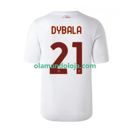 Camisola AS Roma Paulo Dybala 21 Homem Equipamento Segundo 2022-2023 Manga Curta